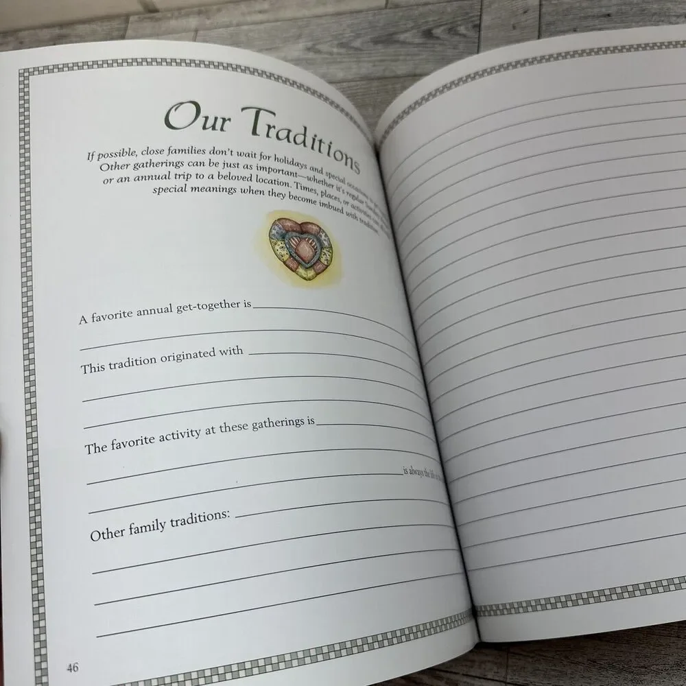Our Family Tree A Keepsake Book Genealogy History Memory Record Book New Seasons